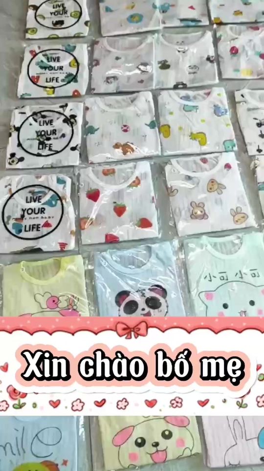 #100k = #7_bộ quần áo cộc - ba lổ mặc hết vụ hè nha các mẹ Chất liệu cotton giấy thoáng mát, mềm mại và giặt máy thoải mái An toàn cho làn da bé Nói kh