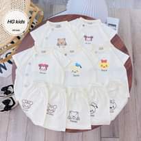 [🆕🇻🇳]  HG Kids – Xưởng Sỉ Quần Áo Cho Bé 🧑‍🧒❤️️👶⭐️ Hai phiên bản cộc và dài tay của mẫu bộ mới toanh xinh ơi là xinh   Bộ sử dụng vải petit, mềm mịn, mát rượi, không bai dão sau giặt.
  Gam màu vàng gà con  , shares-0✔️ , likes-0❤️️ , date-🇻🇳🇻🇳🇻🇳📰🆕