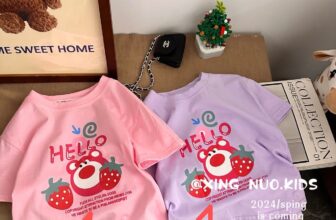 [🆕🇻🇳]  Bon kids chuyên sỉ lẻ quần áo trẻ em quảng châu 🧑‍🧒❤️️👶⭐️ Em còn ít áo phông gấu dâu hồng và tím
Size 100-140 từ 3 đến 7 8 tuổi
Giá #79k
, shares-0✔️ , likes-0❤️️ , date-2024-05-05 17:06:55🇻🇳🇻🇳🇻🇳📰🆕