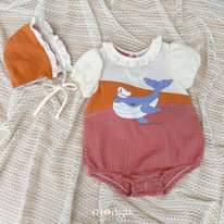 [🆕🇻🇳]  MONGU KIDS  thời trang thiết kế và phụ kiện trẻ em 🧑‍🧒❤️️👶⭐️ 𝗥𝗼𝗺𝗽𝗲𝗿 _ 𝗯𝗹𝘂𝗲 𝘄𝗵𝗮𝗹𝗲  Dạo chơi cùng những cơn sóng xanh, cá voi nhỏ hạnh phúc đang vui đùa dưới dải nắng hồng . Yên ả và tự do  𝐒𝐚̉𝐧 𝐩𝐡𝐚̂̉𝐦: được may thủ cô , shares-0✔️ , likes-0❤️️ , date-🇻🇳🇻🇳🇻🇳📰🆕