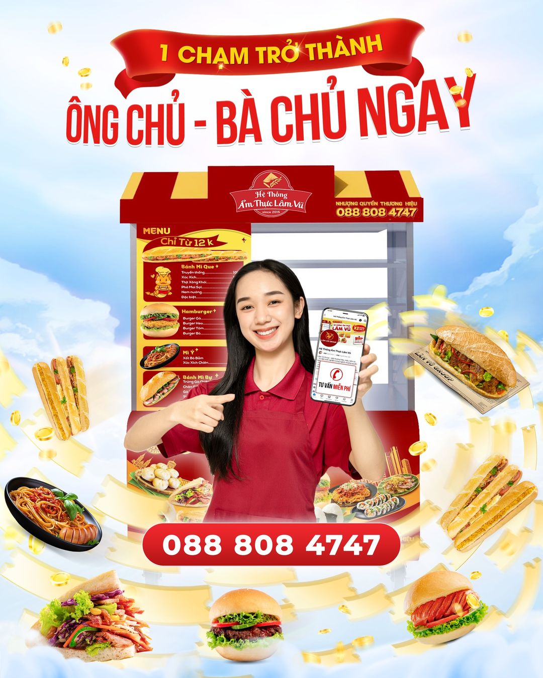 [🆕🇻🇳] Hệ Thống Bánh Mì Lâm Vũ 🍔 Top1Food 🍜 1 CHẠM TRỞ THÀNH ÔNG CHỦ – BÀ CHỦ NGAY !!!

Chỉ 1 cú “chạm” đơn giản là anh chị đã có thể làm chủ ngay một điểm bán cho riêng mình:
– Tự chủ nguồn thu nhập , shares-0✔️ , likes-17❤️️ , date-2024-08-25 16:27:12🇻🇳🇻🇳🇻🇳📰🆕