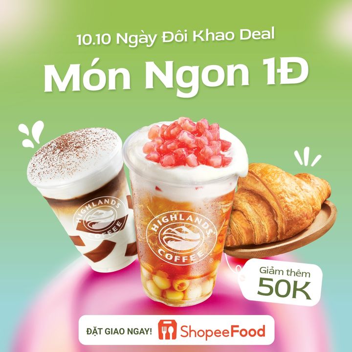 [☕️🇻🇳] Highlands Coffee – THƯƠNG HIỆU BẮT NGUỒN TỪ CÀ PHÊ VIỆT NAM ☕️ Top1Coffee 🥤 – 😋 10/10 Ngày đẹp như ý – Khao deal mê ly🥳 Mừng ngày đẹp, Highlands Coffee kh …