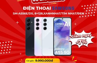 [🆕🇻🇳] NguyenKim ( nguyenkim.com ) – Hệ thống siêu thị điện máy Nguyễn Kim ♥️️ Top1Index 📚  ĐIỆN THOẠI SAMSUNG GIÁ TỐT LẠI THÊM ƯU ĐÃI HẤP DẪN CHỈ TỪ 9TR290KĐiện thoại Samsung SM-A556E/DS, 8+128,XANH NHẠT/TÍM NHẠT/ĐEN giảm ngay 7% chỉ còn 9.290 , shares-3✔️ , likes-16❤️️ , date-2024-10-18 23:52:01🇻🇳🇻🇳🇻🇳📰🆕