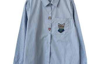 [🆕🇻🇳] Hạnh boutique – Hàng Xách Tay và VNXK 👕 Top1Fashion 👗  Dư xịn xuất Nhật. Chất đẹp ko phải nilon sồn sột đâu ạ Áo sơ mi kẻ xanh dáng xuông rộng mặc nhẹ mát siêu thoải mái, áo có túi ngực thêu nổi hình mèo sắc né , shares-0✔️ , likes-1❤️️ , date-2024-10-19 15:00:09🇻🇳🇻🇳🇻🇳📰🆕