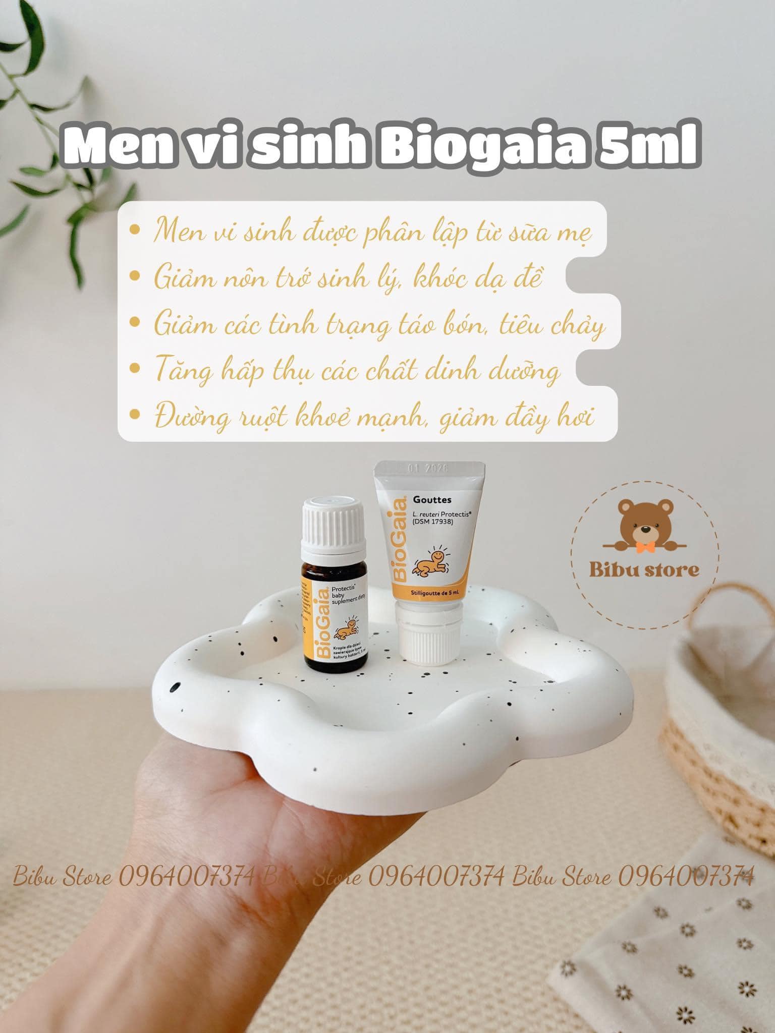 [🆕🇻🇳]  Bibu Store – Mẹ và bé – Trọn gói đi sinh🧑‍🧒❤️️👶⭐️ Men BioGaia Protectis Baby dạng chai và tuýp 

Giúp:
– Cân bằng hệ vi sinh đường hiêu hóa, giảm các triệu chứng: táo bón, tiêu chảy, nôn trớ sinh lý
– Là P , shares-0✔️ , likes-0❤️️ , date-2024-10-17 20:13:42🇻🇳🇻🇳🇻🇳📰🆕