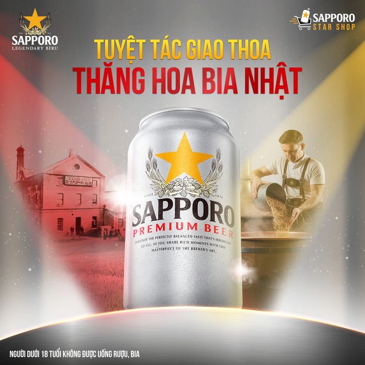 [🥂🇻🇳] Sapporo Vietnam 🍹 Top1Drink 🍻 – Tuyệt tác giao thoa, thăng hoa bia Nhật 🍻🍺 Dù thưởng thức một mình hay cù …