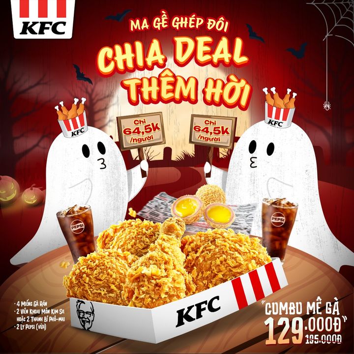[🍗🇻🇳] KFC Vietnam 🍔Top1Food 🍗 – MA GỀ GHÉP ĐÔICHIA DEAL THÊM HỜI 👻Mùa Halloween chớ đi một mình 🤔 Vì n …