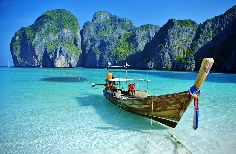 Các bãi biển đẹp nhất Châu Á. Biển Maya Bay – Koh Phi Phi, Thái Lan