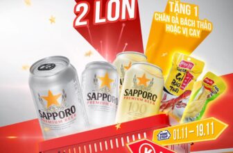 [🆕🇻🇳] Sapporo Vietnam 🍻 Top1Drink 🥂 MUA BIA VỊ TUYỆT TÁC, TẶNG CHÂN GÀ BÁCH THẢO CAY NGON “HẾT BÀI”Từ ngày 1/11-19/11, khi mua 2 lon Sapporo Premium Beer 330ml hoặc Sapporo Premium Beer 1 , shares-4✔️ , likes-8❤️️ , date-2024-11-08 03:30:40🇻🇳🇻🇳🇻🇳📰🆕