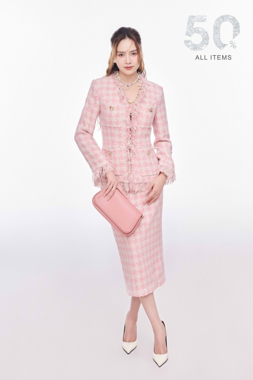 [🛒🇻🇳]Chân váy – Pink Tweed Pencil Skirt – , SKU – – sixdo.vn 🇻🇳🛒Top1Shop🛒 🇻🇳Top1Vietnam🇻🇳 🛍🛒🇻🇳