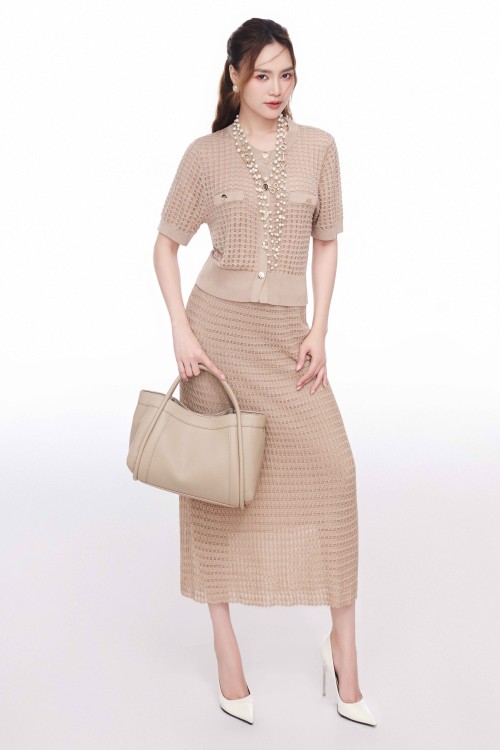 [🛒🇻🇳]Set Đồ Nữ – Brown Knit Blouse & Brown Knit Flared Skirt – , SKU – – sixdo.vn 🇻🇳🛒Top1Shop🛒 🇻🇳Top1Vietnam🇻🇳 🛍🛒🇻🇳