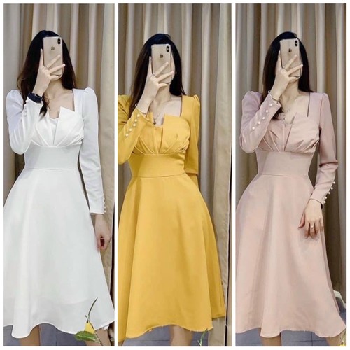 [🛒🇻🇳]Đầm cổ xếp tay nút ngọc 3 màu (kèm hình thật) – , SKU – 20926997754 – sendo.vn 🇻🇳🛒Top1Shop🛒 🇻🇳Top1Vietnam🇻🇳 🛍🛒🇻🇳