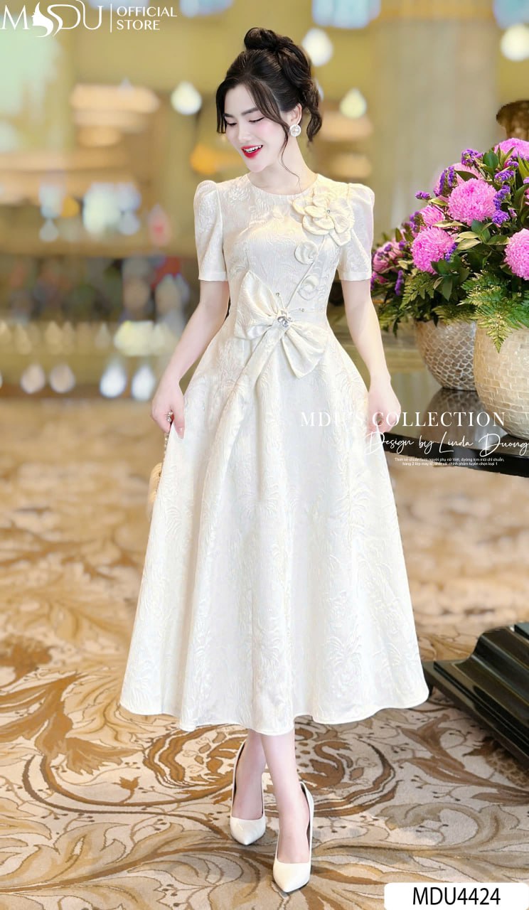 [🛒🇻🇳]Váy Thiết Kế MDU4424 – Dáng Xòe Nhẹ Chiết Eo Tinh Tế Đính Đá Sang Chảnh – , SKU – – mdufashion.com 🇻🇳🛒Top1Shop🛒 🇻🇳Top1Vietnam🇻🇳 🛍🛒🇻🇳