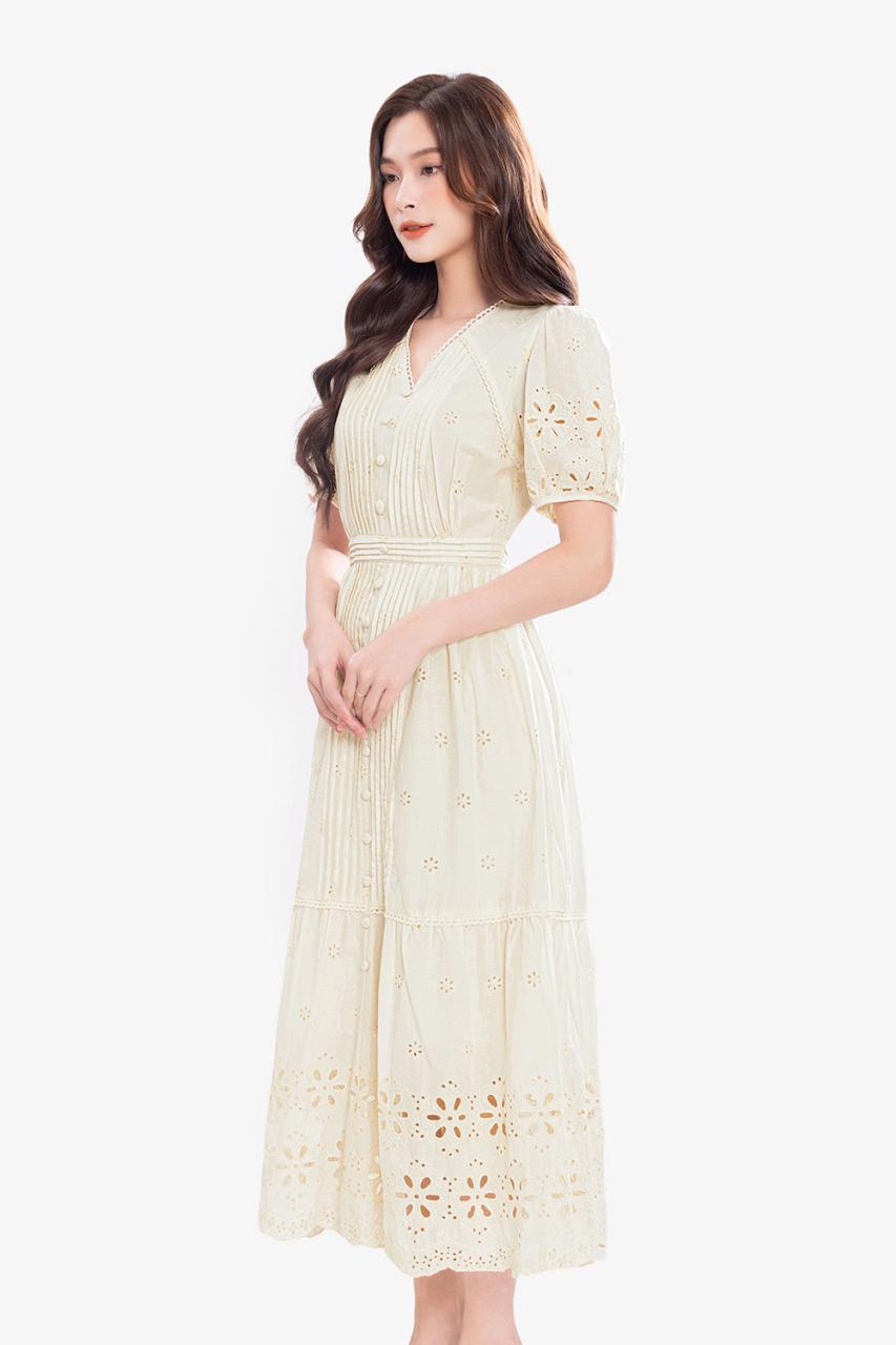 [🛒🇻🇳]Đầm xòe chữ A xô thêu tay phồng nhẹ – K&K Fashion , SKU – HL28-37 – kkfashion.vn 🇻🇳🛒Top1Shop🛒 🇻🇳Top1Vietnam🇻🇳 🛍🛒🇻🇳