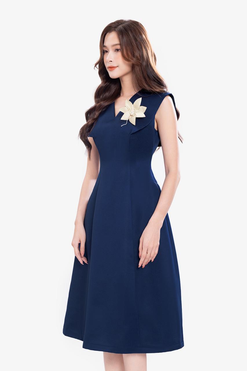 [🛒🇻🇳]Đầm xòe dự tiệc màu xanh đính hoa – K&K Fashion , SKU – KK172-16 – kkfashion.vn 🇻🇳🛒Top1Shop🛒 🇻🇳Top1Vietnam🇻🇳 🛍🛒🇻🇳