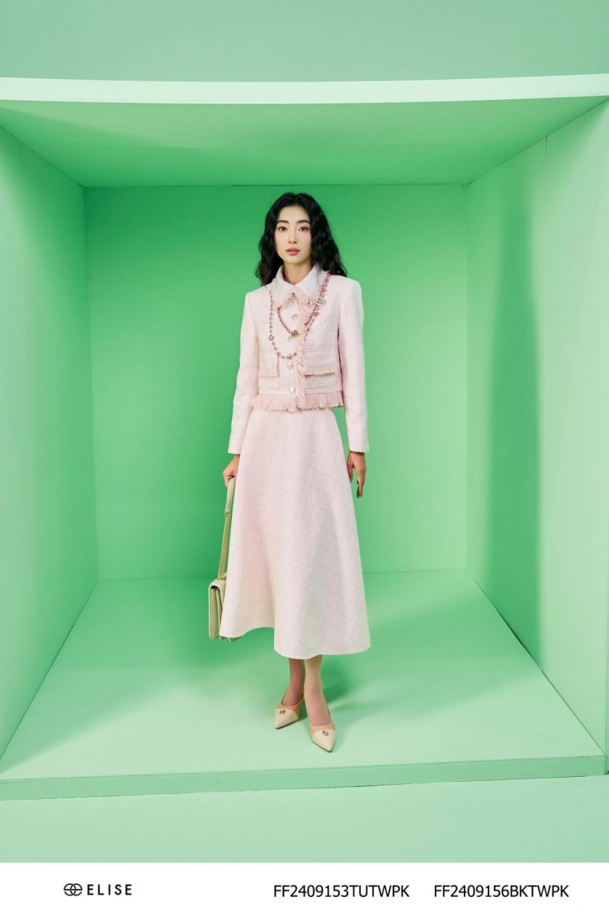 [🛒🇻🇳]JUPE XÒE DẠ TWEED HỒNG NHẠT KT – , SKU – FF2409156BKTWPK – elise.vn 🇻🇳🛒Top1Shop🛒 🇻🇳Top1Vietnam🇻🇳 🛍🛒🇻🇳