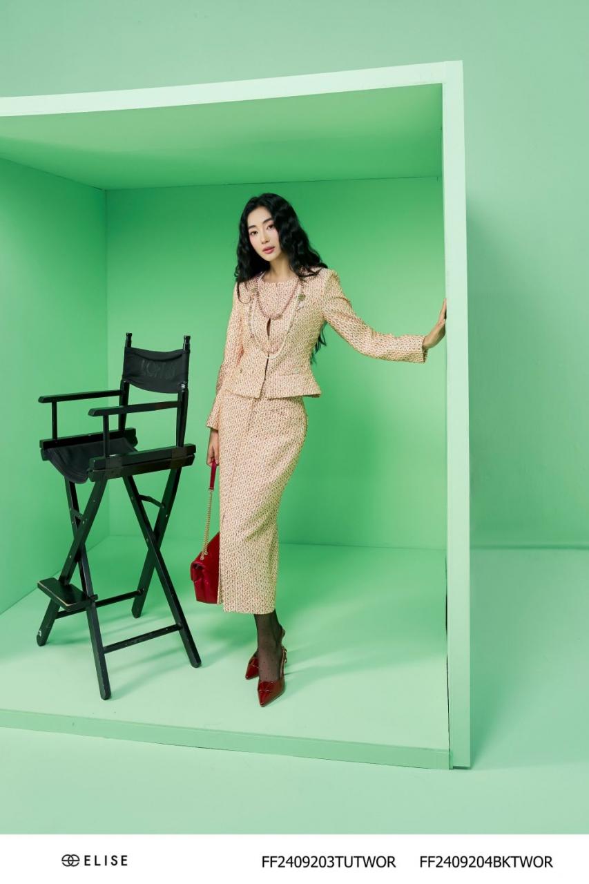 [🛒🇻🇳]JUPE TWEED CAM NỀN BE KT XẺ TRƯỚC – , SKU – FF2409204BKTWOR – elise.vn 🇻🇳🛒Top1Shop🛒 🇻🇳Top1Vietnam🇻🇳 🛍🛒🇻🇳