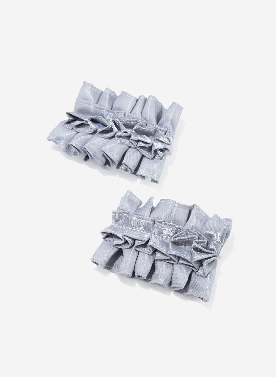 Kẹp quai trang trí BALLERINA RUFFLES CLIP - ACC 0001 - Màu xám nhạt Vascara