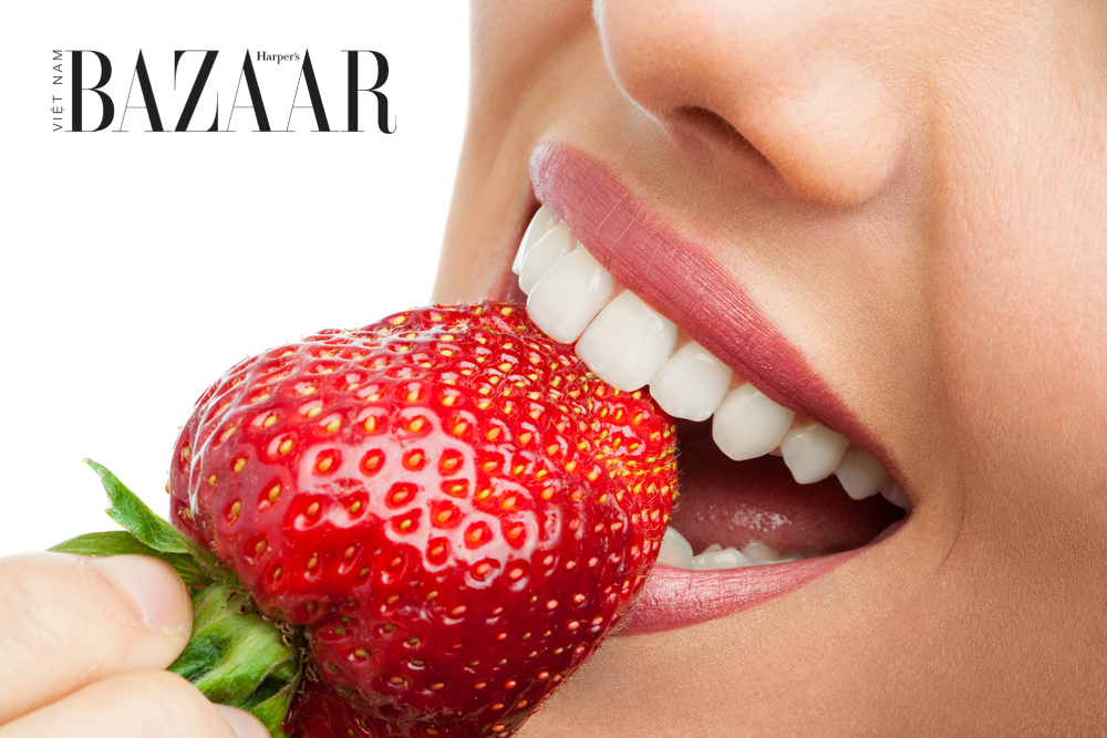 Dâu tây làm đẹp răng