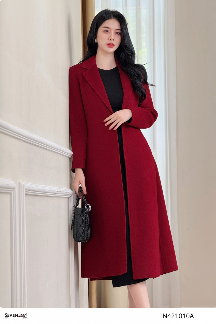 [🛒🇻🇳]Áo khoác măng tô dạ handmade đỏ dáng dài thời trang nữ Seven.AM N421010A – Seven.AM , SKU – – sevenam.vn 🇻🇳🛒Top1Shop🛒 🇻🇳Top1Vietnam🇻🇳 🛍🛒🇻🇳