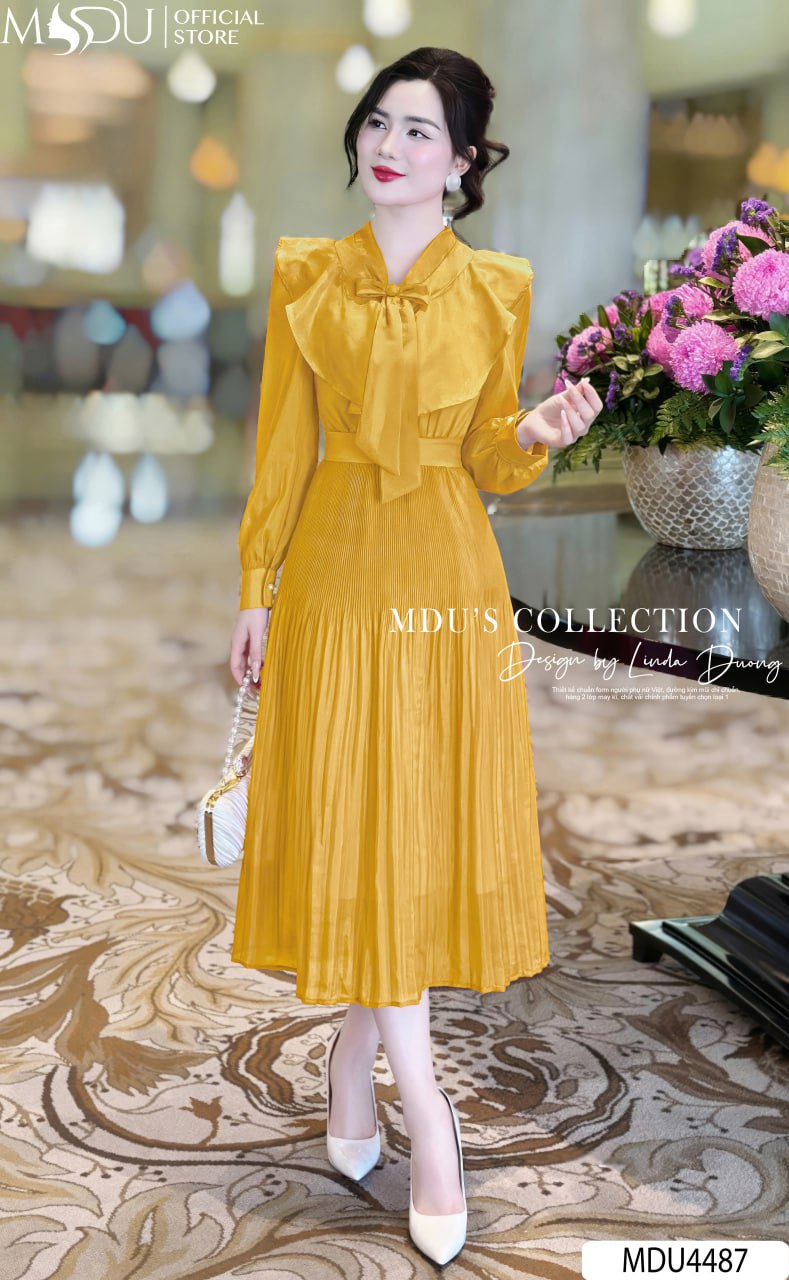 [🛒🇻🇳]Váy Thiết Kế MDU4487 Dáng Xòe Cổ Nơ Điệu Đà – , SKU – – mdufashion.com 🇻🇳🛒Top1Shop🛒 🇻🇳Top1Vietnam🇻🇳 🛍🛒🇻🇳