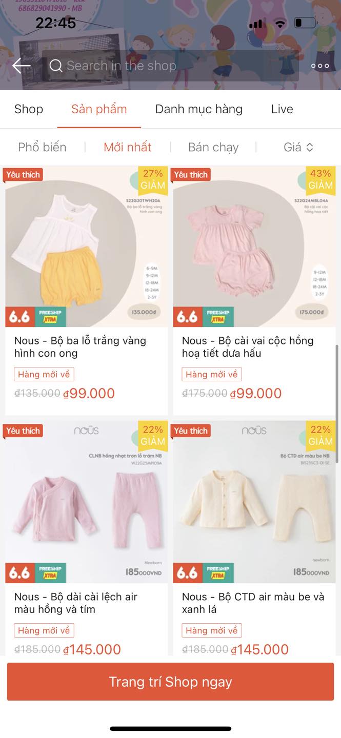 [🆕🇻🇳]  Pullkids – Sỉ lẻ Nous, Chaang, Bu, Ualarogo 🧑‍🧒❤️️👶⭐️ Siêu giảm giá – sale linh đình Nous giảm còn 9K – 19k -29k – 99K
Áp mã freeshipextra mọi đơn hàng
Link shoppe:
, shares-0✔️ , likes-14❤️️ , date-2023-06-08 05:48:25🇻🇳🇻🇳🇻🇳📰🆕