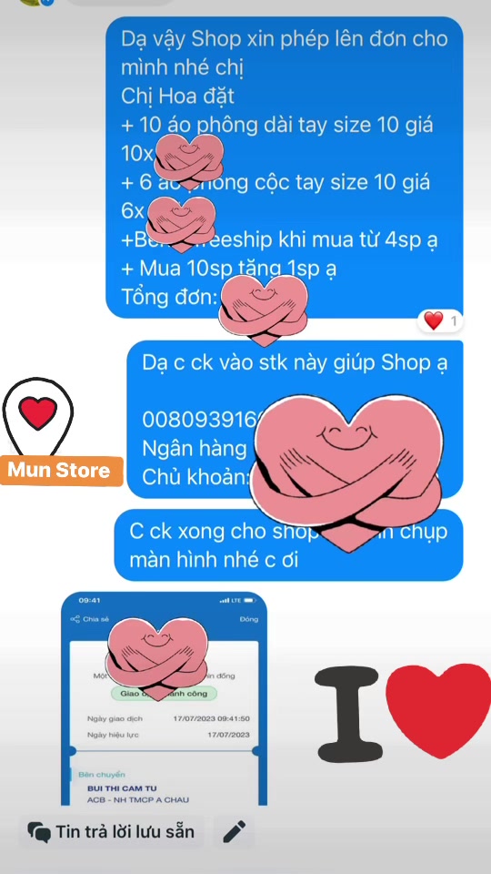 [???] Mun Store  ?‍?❤️️?⭐️ Toàn feedback xịn của khách nhà Mun, yêu lắm ạ 
 , shares-1✔️ , likes-5❤️️ , date-2023-07-18 18:28:23????????