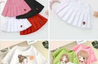 [???]  Thỏ Ngọc Store  ?‍?❤️️?⭐️ – Set chân váy xếp ly phối áo thun cô gái cực xinh
– Chất đẹp, giá hời
– Các mom nhanh tay lựa cho bé vài bộ ạ
– Bán bộ hoặc tách lẻ đều được ạ
/-heart , shares-0✔️ , likes-5❤️️ , date-2024-06-12 08:28:39????????