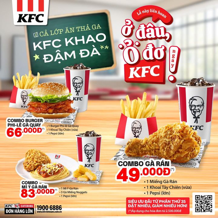 [🍗🇻🇳] KFC Vietnam 🍔Top1Food 🍗 – 🎉 20/11 – Cả lớp ăn thả ga, KFC khao đậm đà! 🎉🥳 Ngày Nhà Giáo Việt Na …
