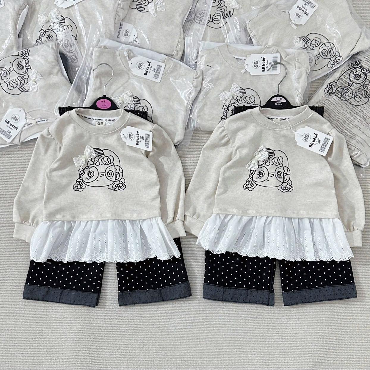 [🆕🇻🇳] Tommy baby – Quần áo sơ sinh & trẻ em 🧑‍🧒❤️️👶⭐️ Lên bộ cô gái xinh quá – em gom 10-15 hôm Mom nhé  HOT : SÉT BỘ LEN LÔNG THỎ CÔ GÁI MIX QUẦN SUÔNG CHẤM BI  Áo tăm thỏ phối ren+ Quần bò #149kkk
 Cho bé đi , shares-0✔️ , likes-7❤️️ , date-2024-10-31 21:33:38🇻🇳🇻🇳🇻🇳📰🆕