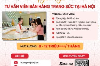 [💼🇻🇳] Tuyển Dụng DOJI 👁 Top1Jobs👥  TUYỂN DỤNG TƯ VẤN VIÊN BÁN HÀNG TRANG SỨC – THU NHẬP HẤP DẪN
(Thu nhập từ 8.000.000-12.000.000 +++/tháng)Địa điểm làm việc: , shares-82✔️ , likes-86❤️️ , date-2024-11-05 18:39:18🇻🇳🇻🇳🇻🇳📰🆕