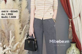 [???] Mibebe – Chuyên thời trang nữ nhập trực tiếp từ Hàn Quốc và Hong Kong  ? Top1Fashion ?  Áo len cùng chiếc quần suông đầy trẻ trung và thoải mái  4 tone màu áo len sọc ngang mix match cùng quần suông tone xám thanh lịch và duyên dáng. Đây sẽ là , shares-0✔️ , likes-65❤️️ , date-2024-11-10 23:24:44????????