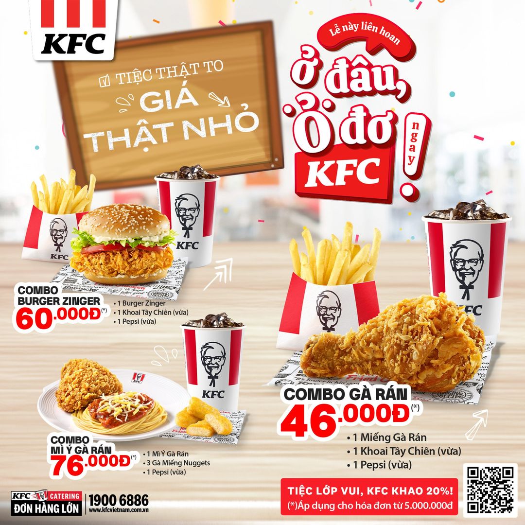 [🆕🇻🇳] KFC Vietnam 🍔 Top1Food 🍜  Chào mừng Ngày Nhà Giáo Việt Nam – Tiệc Thật To, Giá Thật Nhỏ cùng KFC!
Ngày 20/11 sắp đến, cả lớp đã chuẩn bị gì chưa?Hãy chọn KFC để có bữa tiệc “ , shares-5✔️ , likes-59❤️️ , date-2024-11-11 16:00:07🇻🇳🇻🇳🇻🇳📰🆕