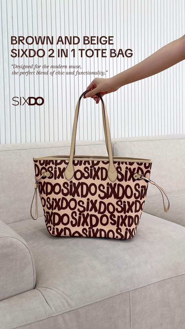 [🆕🇻🇳] SIXDO is a fashion brand founded by fashion designer DOMANHCUONG 👕 Top1Fashion 👗  Mẫu túi tote phối ví phiên bản đặc biệt mới nhất trong mùa mốt thu đông 2024 tại SIXDO. Chất liệu da PVC sử dụng họa tiết logo SIXDO phong cách monogram độ , shares-0✔️ , likes-0❤️️ , date-2024-11-10 21:50:21🇻🇳🇻🇳🇻🇳📰🆕