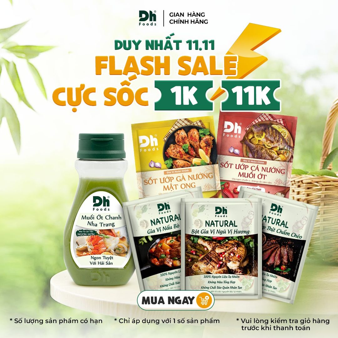 [🆕🇻🇳] Dh Foods – ❤ GIA VỊ TỰ NHIÊN – HÀNH TRÌNH ĐI KHẮP VIỆT NAM VÀ VƯƠN RA THẾ GIỚI ❤ 🍔 Top1Food 🍜 BẠN ĐÃ SẴN SÀNG ĐÓN NHẬN DEAL CỰC SỐC NÀY CHƯA?

SỐ LƯỢNG DEAL 1K, 11K SIÊU GIỚI HẠN dành cho các khách hàng may mắn nhất
– Bột Gia Vị Ngũ Hương
– Gia Vị N , shares-0✔️ , likes-11❤️️ , date-2024-11-11 00:00:13🇻🇳🇻🇳🇻🇳📰🆕