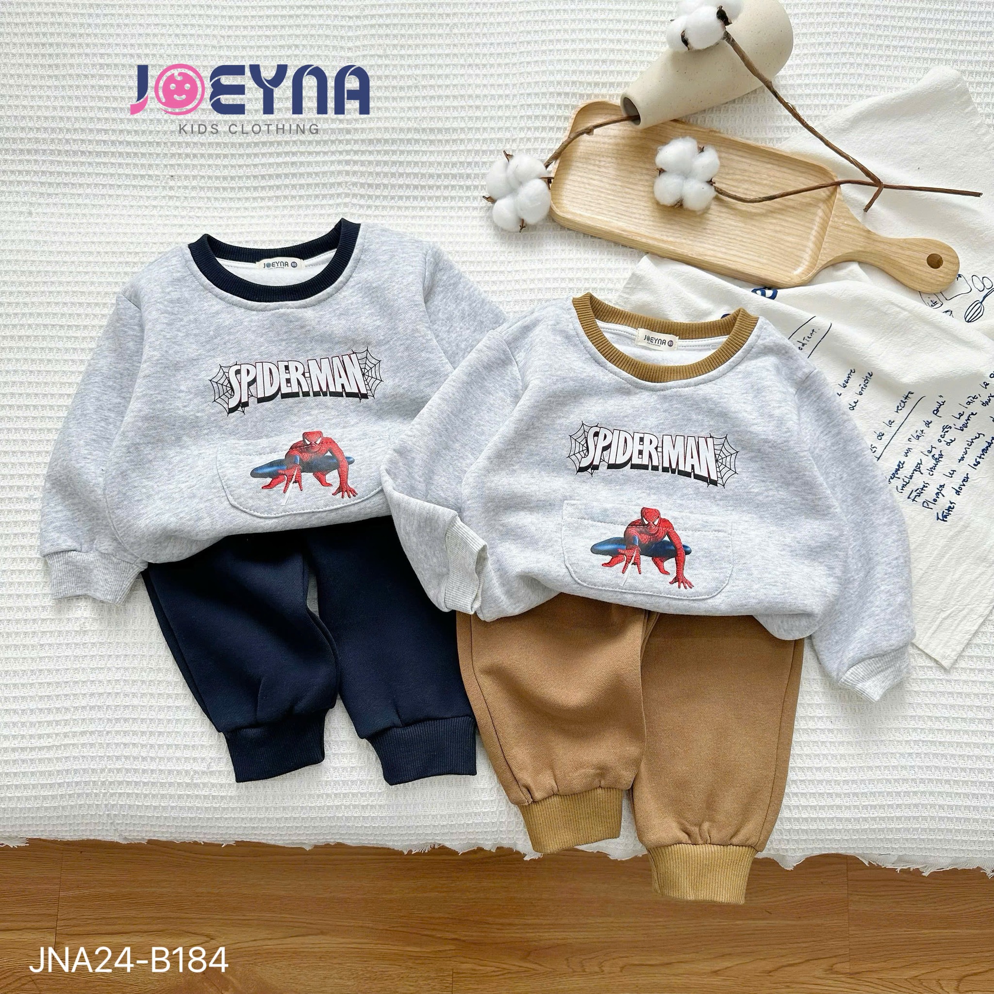 [🆕🇻🇳]  Bu baby wear Vietnam-Thời trang trẻ em cao cấp 🧑‍🧒❤️️👶⭐️ 𝐒𝐄𝐓 𝐍𝐈̉ 𝐁𝐎̂𝐍𝐆 𝐓𝐔́𝐈 𝐒𝐏𝐈𝐃𝐄𝐑-𝐌𝐀𝐍
Chất liệu nỉ lót bông siêu ấm áp mềm mịn sịn sò thoải mái cho bé khi mặc
Thiết kế áo sweater có túi in hình spider-man cù , shares-0✔️ , likes-0❤️️ , date-2024-11-11 21:13:13🇻🇳🇻🇳🇻🇳📰🆕
