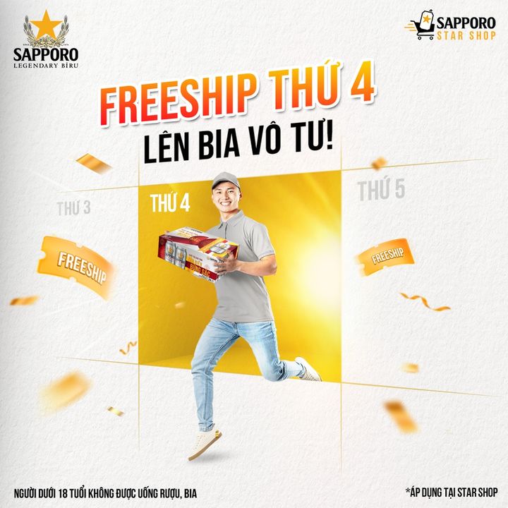 [🥂🇻🇳] Sapporo Vietnam 🍹 Top1Drink 🍻 – FREESHIP THỨ 4, LÊN BIA VÔ TƯ!



🤔 Giữa tuần nhiều việc lo nghĩ, ti tỉ thứ ph …