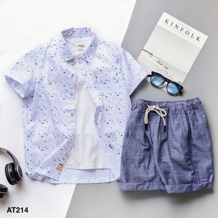 [🙇🇻🇳] B2KID – Chuyên sỉ buôn quần áo trẻ em 😎❤️️⭐️ – ✦𝐁𝟐𝐊𝐈𝐃✦: Chào mẫu sơ mi hoạ tiết bé trai AT214🌴 Chất liệu: kat …