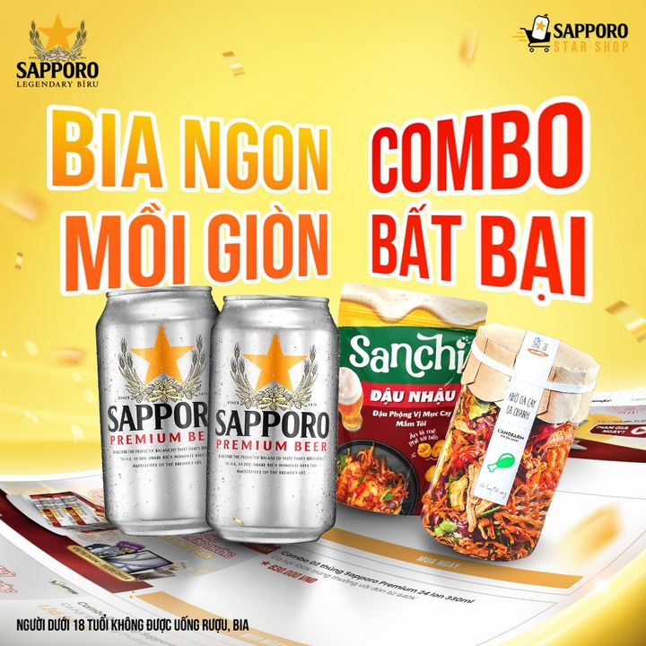 [🥂🇻🇳] Sapporo Vietnam 🍹 Top1Drink 🍻 – BIA NGON CỘNG MỒI GIÒN – CHUẨN COMBO BẤT BẠI 



🤔 Trên bàn tiệc anh em thuộc p …