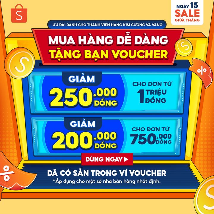 [🛍️🇻🇳] Shopee Việt Nam 🛍️ Top1Shop ❤️️ – NGÀY 15 SALE GIỮA THÁNG – MUA HÀNG DỄ DÀNG VỚI HÀNG NGÀN VOUCHER▶️ https://shopee …
