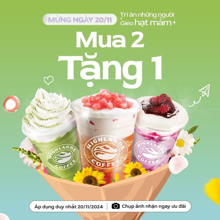 [☕️🇻🇳] Highlands Coffee – THƯƠNG HIỆU BẮT NGUỒN TỪ CÀ PHÊ VIỆT NAM ☕️ Top1Coffee 🥤 – 🎉 CHÚNG MÌNH CÙNG TRI ÂN NHỮNG NGƯỜI GIEO MẦM!!!



“MUA 2 TẶNG 1” Lên Deal – Còn …