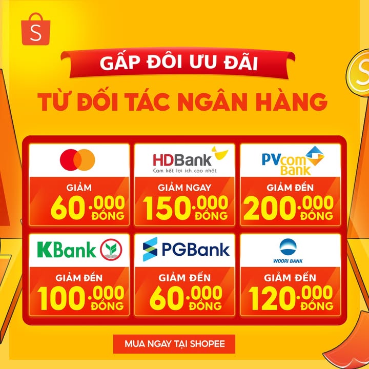 [🛍️🇻🇳] Shopee Việt Nam 🛍️ Top1Shop ❤️️ – ƯU ĐÃI ĐẾN 200K KHI QUẸT THẺ NGÂN HÀNG TẠI SHOPEEhttps://s.shopee.vn/LWCDpGzTGCó …