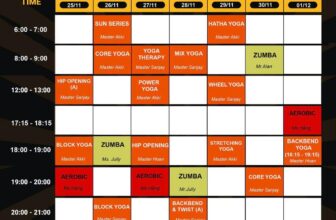 [???] Ocean Fitness & Yoga Centers  ? Top1Yoga ??‍♀️ CẬP NHẬT LỊCH TẬP LỚP NHÓM TUẦN MỚI TỪ 25.11 – 01.12
Kính gửi quý hội viên lịch tập tuần mới
Quý hội viên vui lòng cập nhật thông tin lịch tập để đến lớp , shares-0✔️ , likes-2❤️️ , date-2024-11-24 17:00:32????????