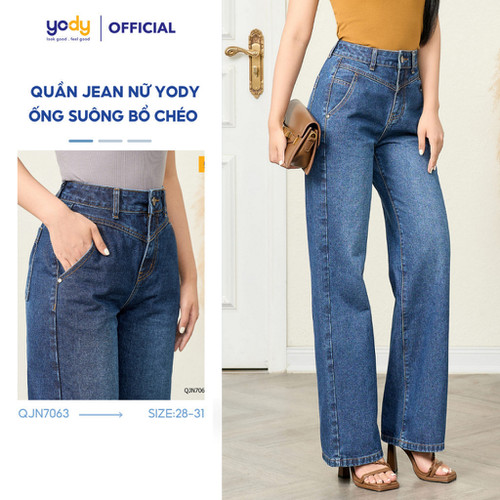[🛒🇻🇳]Quần Jean Nữ YODY ỐNG SUÔNG RỘNG, Bổ Chéo Cạp Cao ulzzang chất vải bò Denim Cotton dày đứng dáng TRA – QJN7063 – , SKU – 27362426618 – sendo.vn 🇻🇳🛒Top1Shop🛒 🇻🇳Top1Vietnam🇻🇳 🛍🛒🇻🇳