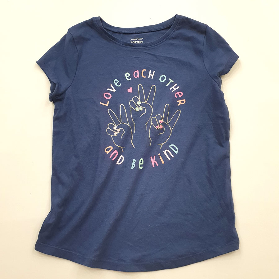 [🛒🇻🇳][35kg-42kg] Áo tay bé gái hoạt hình Disney hàng VN xuất xịn màu xanh đen Love – Jumping Beans , SKU – AN508-40 – besanhdieu.com 🇻🇳🛒Top1Shop🛒 🇻🇳Top1Vietnam🇻🇳 🛍🛒🇻🇳