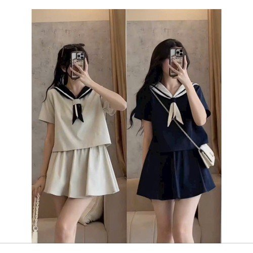 [🛒🇻🇳]Bộ Đi Chơi, Mặc Nhà Chân Váy Quần – Đầm Xếp Có Lót Trong Phối Áo Thuỷ Thủ Kiểu Lửng Croptop Top Đen – Kem Cho Nữ – Women – , SKU – 696_118379895 – sendo.vn 🇻🇳🛒Top1Shop🛒 🇻🇳Top1Vietnam🇻🇳 🛍🛒🇻🇳