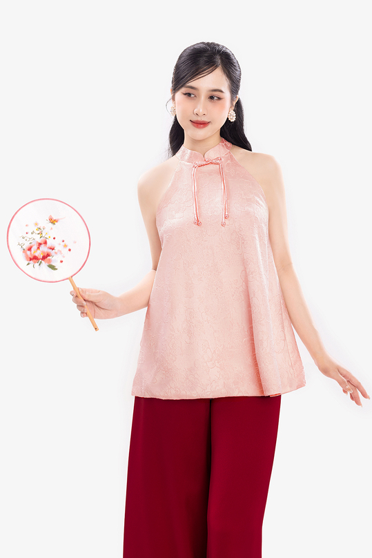 [🛒🇻🇳]Áo yếm gấm hoa màu hồng – K&K Fashion , SKU – ASM22-10 – kkfashion.vn 🇻🇳🛒Top1Shop🛒 🇻🇳Top1Vietnam🇻🇳 🛍🛒🇻🇳