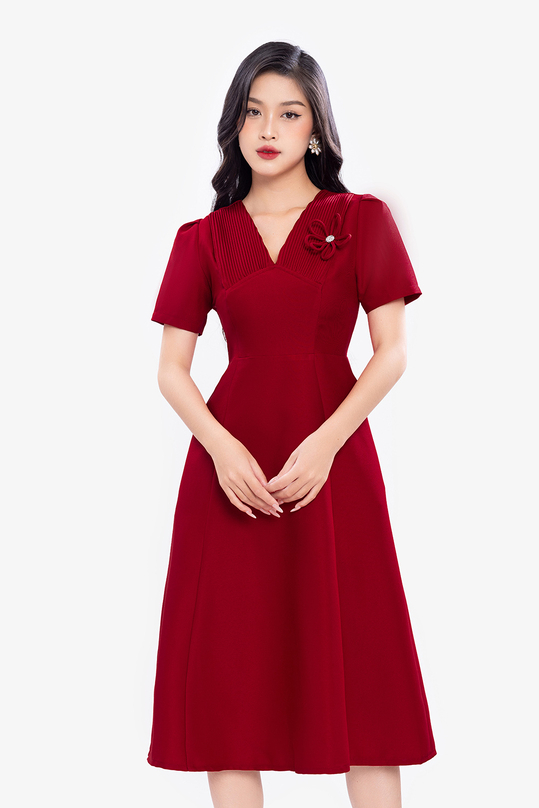 [🛒🇻🇳]Đầm đỏ dự tiệc dáng dài xòe đính hoa – K&K Fashion , SKU – KK172-33 – kkfashion.vn 🇻🇳🛒Top1Shop🛒 🇻🇳Top1Vietnam🇻🇳 🛍🛒🇻🇳