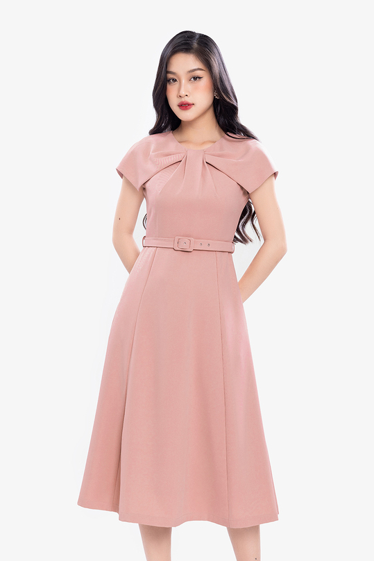 [🛒🇻🇳]Đầm hồng dự tiệc dáng xòe kèm belt – K&K Fashion , SKU – KK172-30 – kkfashion.vn 🇻🇳🛒Top1Shop🛒 🇻🇳Top1Vietnam🇻🇳 🛍🛒🇻🇳