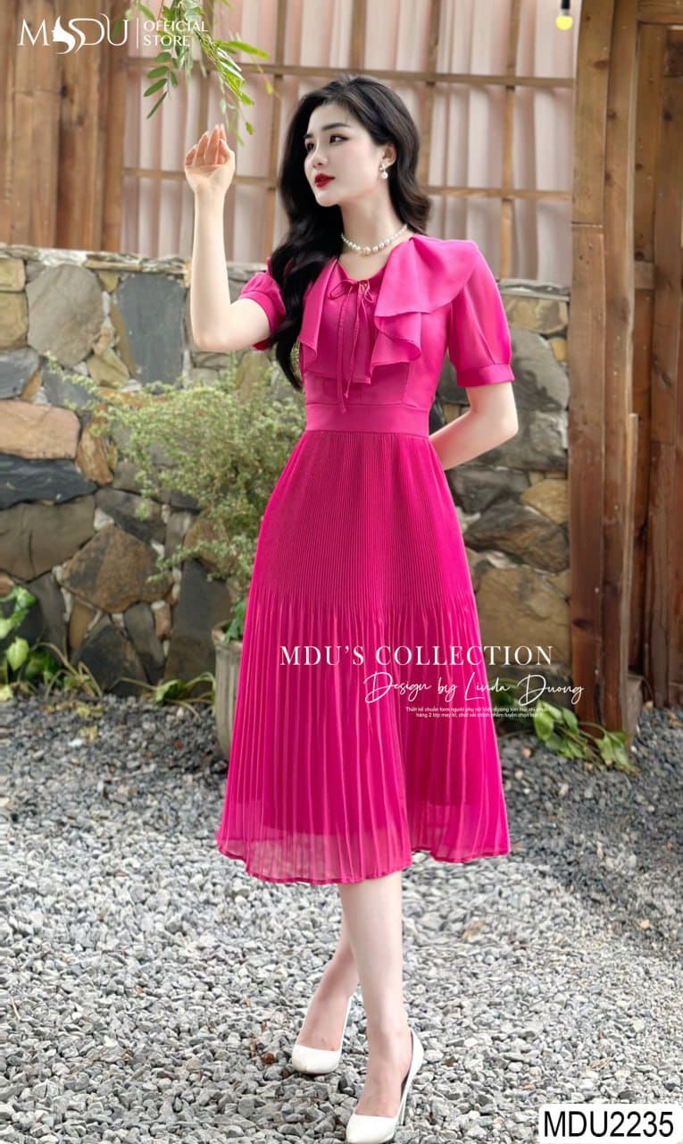 [🛒🇻🇳]Váy Thiết Kế MDU2235- Hồng Sen Thiết Kế Dây Nơ Trước Ngực Tinh Tế – , SKU – – mdufashion.com 🇻🇳🛒Top1Shop🛒 🇻🇳Top1Vietnam🇻🇳 🛍🛒🇻🇳